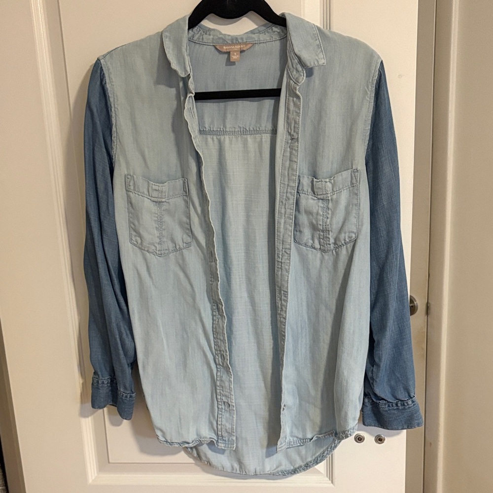 Banana Republic Sky Blue Denim Shirt